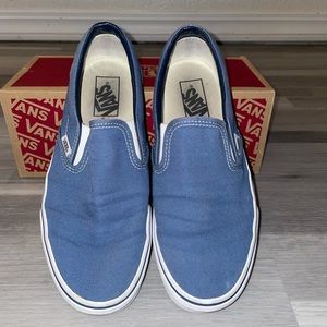 Navy slip on vans